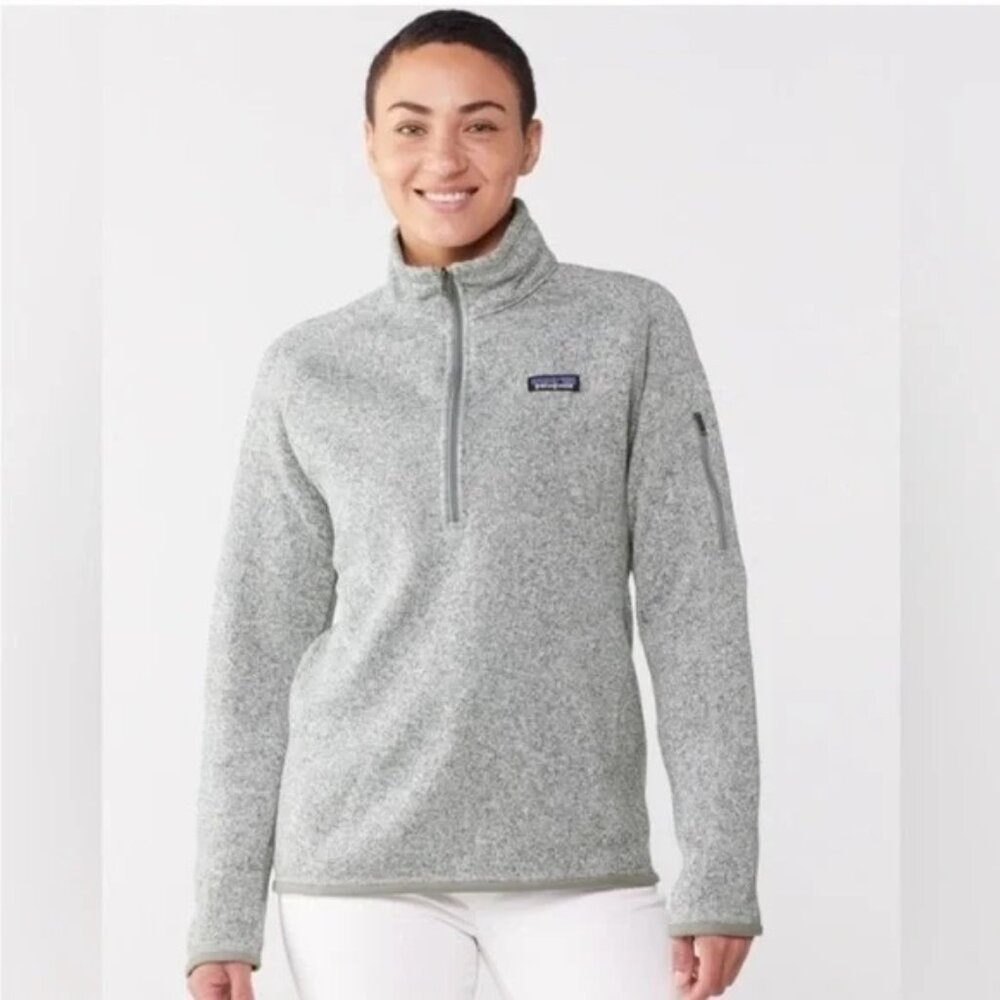 Patagonia Women’s Better Sweater 1/4 Zip Pullover Size XS Gray